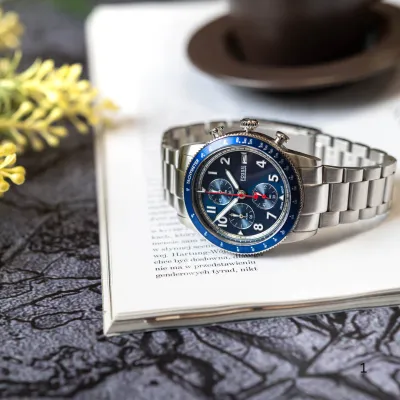 Fossil Sport Tourer Chronograph Blue Dial Men's Watch